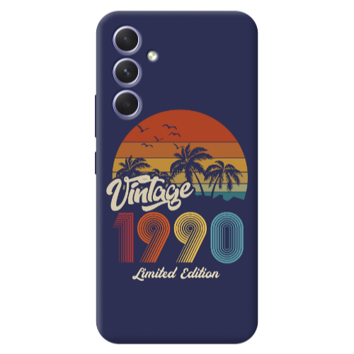 Samsung A56 Vintage Dark blue Colored Silicone TPU Θήκη