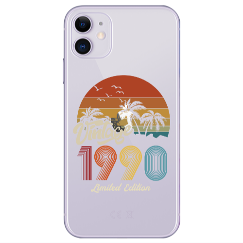 Apple iPhone 11  Vintage Transparent Silicone TPU Θήκη