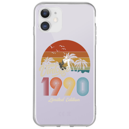 Apple iPhone 12 Vintage Transparent Silicone TPU Θήκη