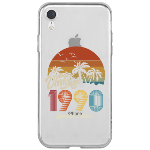 Apple iPhone Xr Vintage Transparent Silicone TPU Θήκη