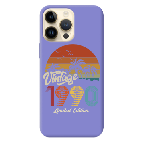 Apple iPhone 13 Pro Max Vintage Purple Colored Silicone TPU Θήκη