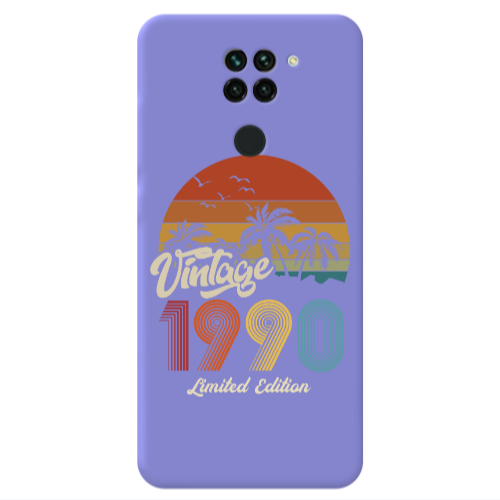 Xiaomi Redmi Note 9 Vintage Purple Colored Silicone TPU Θήκη