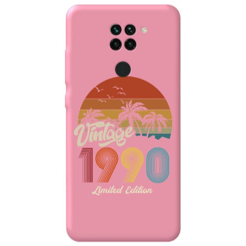 Xiaomi Redmi Note 9 Vintage Pink Colored Silicone TPU Θήκη