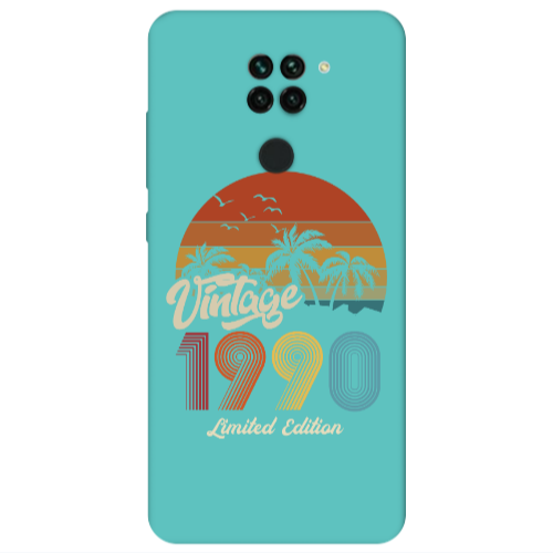 Xiaomi Redmi Note 9 Vintage Turquoise Colored Silicone TPU Θήκη