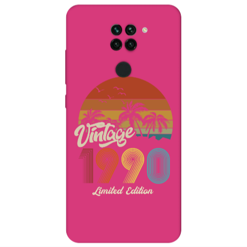 Xiaomi Redmi Note 9 Vintage Fuchsia Colored Silicone TPU Θήκη
