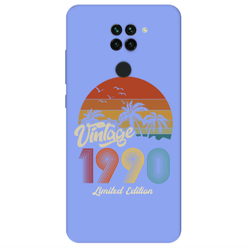 Xiaomi Redmi Note 9 Vintage Light Purple Colored Silicone TPU Θήκη