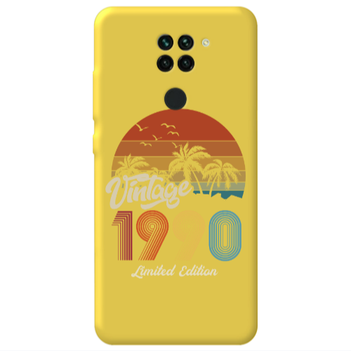 Xiaomi Redmi Note 9 Vintage Yellow Colored Silicone TPU Θήκη