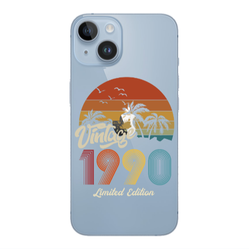 Apple iPhone 14  Vintage Transparent Silicone TPU Θήκη