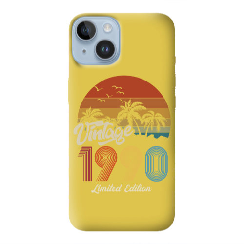 Apple iPhone 14 Plus Vintage Yellow Colored Silicone TPU Θήκη