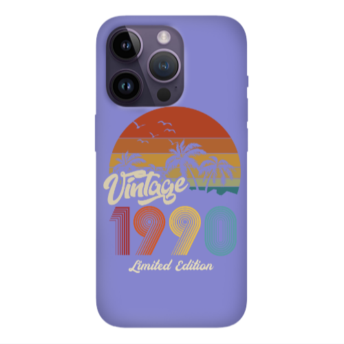 Apple iPhone 14 Pro  Vintage Purple Colored Silicone TPU Θήκη