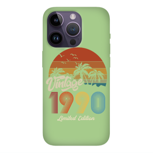 Apple iPhone 14 Pro Max Vintage Light Green Colored Silicone TPU Θήκη
