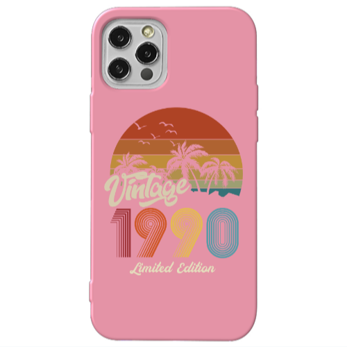 Apple iPhone 13 Pro Vintage Pink Colored Silicone TPU Θήκη