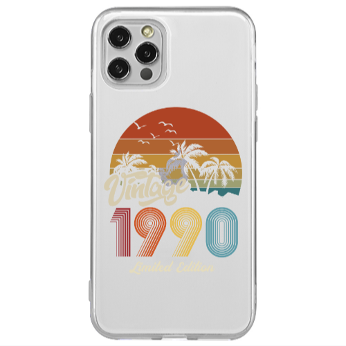 Apple iPhone 12 Pro Vintage Transparent Silicone TPU Θήκη