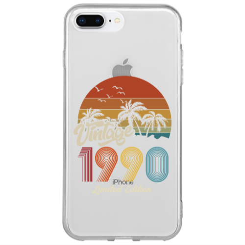Apple iPhone 7 Plus Vintage Transparent Silicone TPU Θήκη