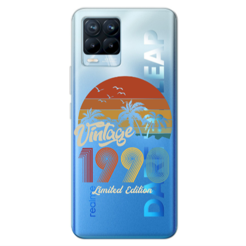 Realme 8 Pro Vintage Transparent Silicone TPU Θήκη