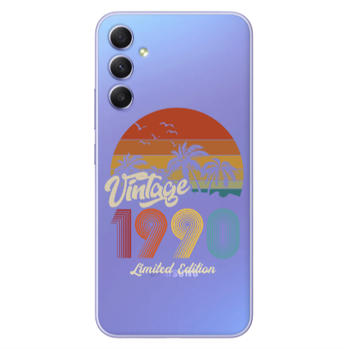 Samsung A34 Vintage Transparent Silicone TPU Θήκη