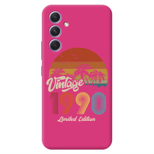 Samsung A54 Vintage Fuchsia Colored Silicone TPU Θήκη