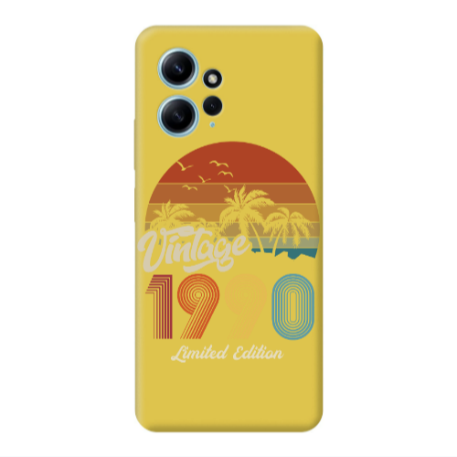 Xiaomi Redmi Note 12 4G Vintage Yellow Colored Silicone TPU Θήκη