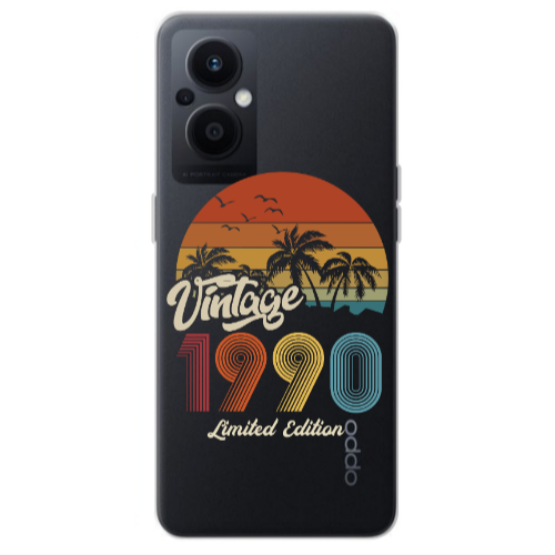 Oppo Reno 7 Lite Vintage Transparent Silicone TPU Θήκη