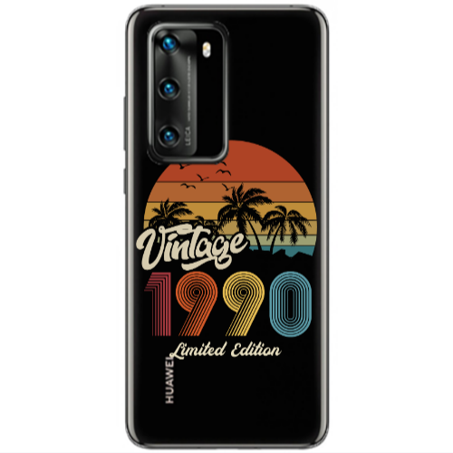 Huawei P40 Vintage Transparent Silicone TPU Θήκη