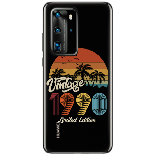 Huawei P40 Pro Vintage Transparent Silicone TPU Θήκη