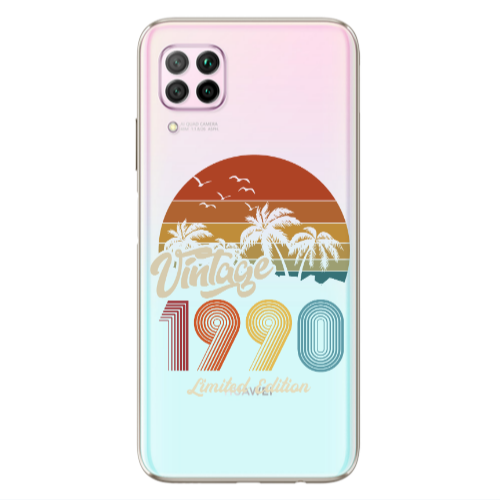 Huawei P40 Lite Vintage Transparent Silicone TPU Θήκη
