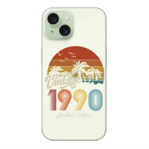Apple iPhone 15 Vintage Transparent Silicone TPU Θήκη