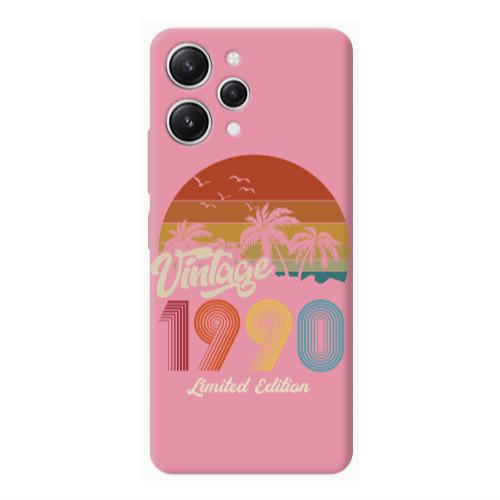 Xiaomi Redmi 12 Vintage Pink Colored Silicone TPU Θήκη