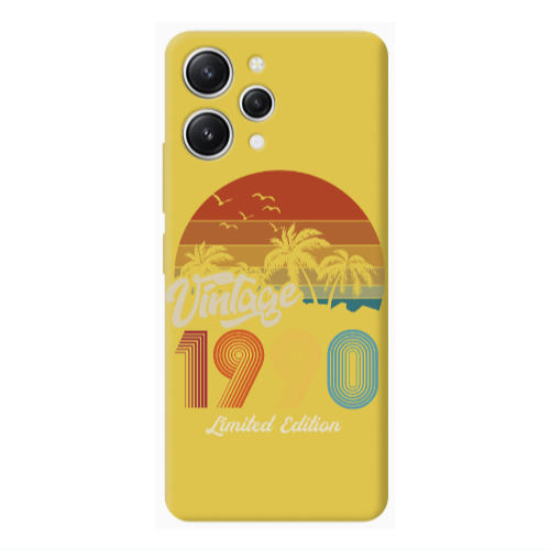 Xiaomi Redmi 12 Vintage Yellow Colored Silicone TPU Θήκη