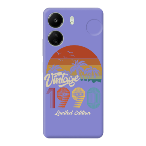 Xiaomi Redmi 13C Vintage Purple Colored Silicone TPU Θήκη