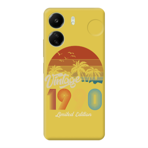 Xiaomi Redmi 13C Vintage Yellow Colored Silicone TPU Θήκη