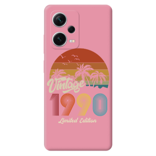 Xiaomi Poco X5 Vintage Pink Colored Silicone TPU Θήκη