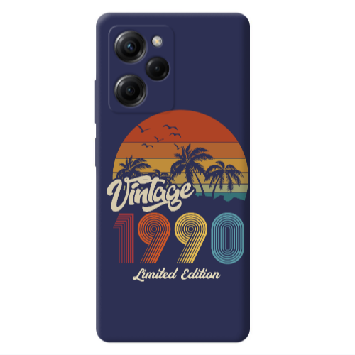 Xiaomi Poco X5 Pro Vintage Dark blue Colored Silicone TPU Θήκη