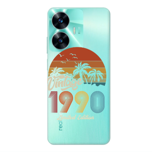 Realme C55 Vintage Transparent Silicone TPU Θήκη