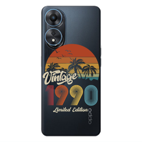 Oppo A 98 Vintage Transparent Silicone TPU Θήκη