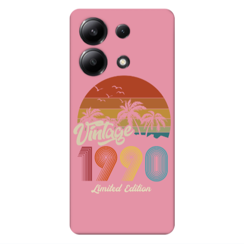 Xiaomi Redmi Note 13 4G Vintage Pink Colored Silicone TPU Θήκη