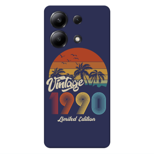 Xiaomi Redmi Note 13 4G Vintage Dark blue Colored Silicone TPU Θήκη