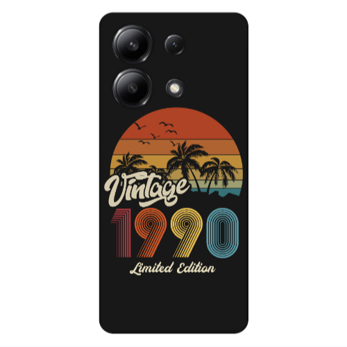 Xiaomi Redmi Note 13 4G Vintage Black Colored Silicone TPU Θήκη