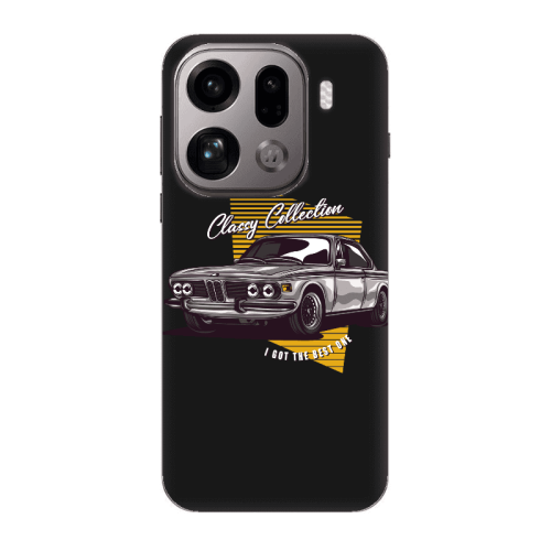 Oppo Find X9 Pro Classy Collection Black Colored Silicone TPU Θήκη