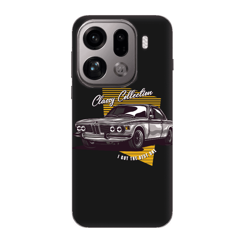 Oppo Find X9 Pro Classy Collection Black Colored Silicone TPU Θήκη
