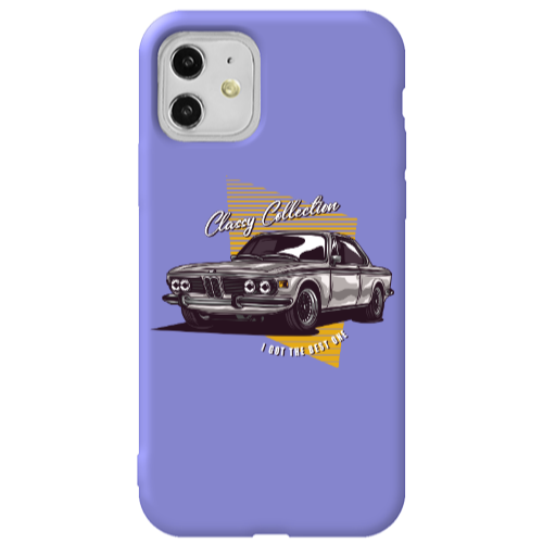 Apple iPhone 11  Classy Collection Purple Colored Silicone TPU Θήκη
