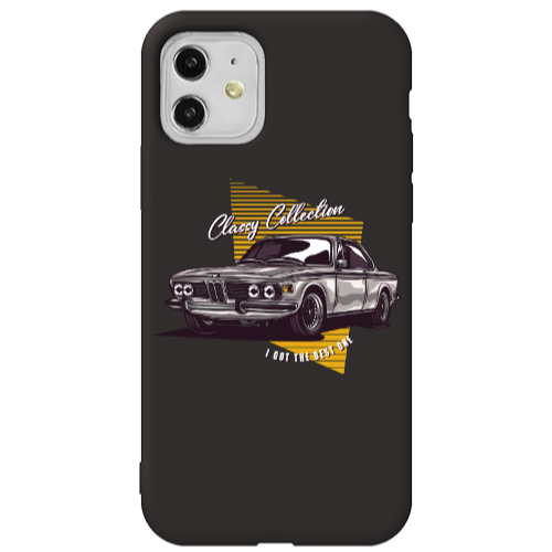 Apple iPhone 11  Classy Collection Black Colored Silicone TPU Θήκη