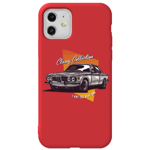 Apple iPhone 11  Classy Collection Red Colored Silicone TPU Θήκη