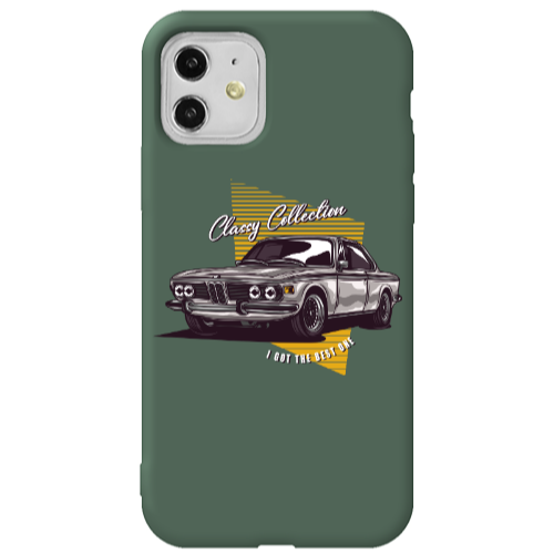 Apple iPhone 11  Classy Collection Dark Green Colored Silicone TPU Θήκη
