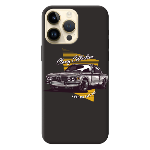 Apple iPhone 13 Pro Max Classy Collection Black Colored Silicone TPU Θήκη