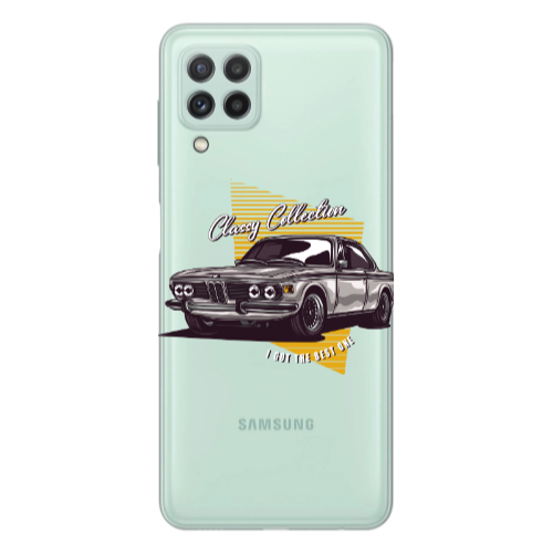 Samsung A22 4G Classy Collection Transparent Silicone TPU Θήκη