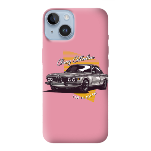 Apple iPhone 14  Classy Collection Pink Colored Silicone TPU Θήκη