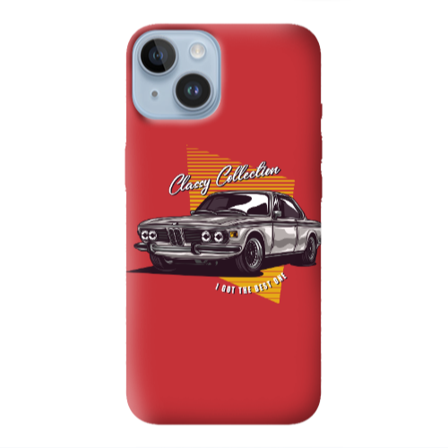 Apple iPhone 14 Plus Classy Collection Red Colored Silicone TPU Θήκη