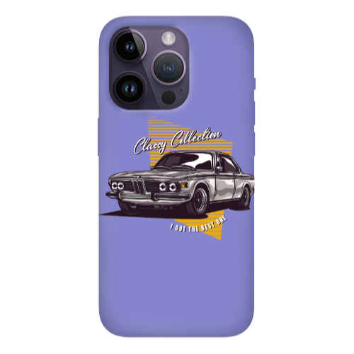 Apple iPhone 14 Pro  Classy Collection Purple Colored Silicone TPU Θήκη