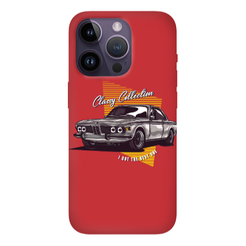 Apple iPhone 14 Pro  Classy Collection Red Colored Silicone TPU Θήκη